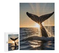 Puzzles pour Adolescents Whale Tail Puzzles pour Adultes, Jouets Anti-Stress, Difficile, Cadeau d'anniversaire, Cadeaux, 500 PCS