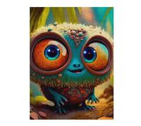 Puzzles pour Adolescents Whimsical Forest Creature Puzzles pour Adolescents Jeux De Détente Décoration Parfaite, pour Toute La Famille 52x38cm/1000pcs