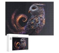 Puzzles pour Adolescents Whimsical Owl Artwork Puzzles pour Adultes Jouets Anti-Stress Vacances À La Maison Passer Le Temps Interaction Parent-Enfant 300 PCS