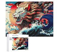Puzzles pour Adolescents Whimsical Waves A Lion's Tale Puzzles pour Adultes, Jeux Familiaux Amusants Et Humoristiques, Parfaits comme Cadeaux pour Toute La Famille 500 PCS