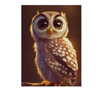 Puzzles pour Adolescents Whispering Woods The Enchanted Owl Puzzles pour Adultes, Jouet, Décoration Murale, Décoration Intérieure, Défi À Réaliser 52x38cm/1000pcs