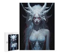 Puzzles pour Adolescents White Demon Girl Puzzles pour Adolescents : Améliorent La Mémoire. Chaque Pièce Est Unique - Idée Cadeau d'anniversaire Unique 500 PCS
