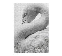 Puzzles pour Adolescents White Flamingo Face Jeu De Puzzle Familial, Cadeau d'anniversaire Ou De Noël 1000pcs(38x26cm)