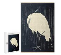 Puzzles pour Adolescents White Heron Bird Japanese Puzzles pour Adultes, Jeu Manuel, Course De Vitesse, Activités Amusantes À La Maison, 1000 PCS