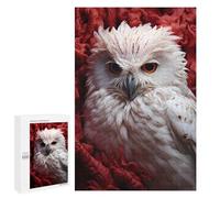 Puzzles pour Adolescents White Owl in Flowers Puzzles pour Adultes Jeu Manuel Cadeau d'anniversaire Cadeau d'anniversaire, Cadeaux, 1000 PCS