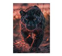 Puzzles pour Adolescents Wild Black Panther Puzzles pour Adultes - Cadeaux d'anniversaire - Jeu Familial - Convient Aux Personnes De 14 Ans Et Plus