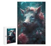 Puzzles pour Adolescents Wild Boar Enchanted Place Puzzles pour Adultes, Jouets Anti-Stress, Difficile, Cadeau d'anniversaire, Cadeaux, 1000 PCS