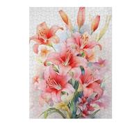 Puzzles pour Adolescents Wild Lilies Flower Lily Puzzles pour Adultes, Jouets, Décoration Murale, Cadeaux Et Idées Cadeaux Uniques pour Anniversaires 52x38cm/1000pcs