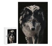 Puzzles pour Adolescents Wild Wolf Portrait -1 Puzzle Anti-Stress pour Adolescents Chaque Pièce Est Unique - Idéal comme Cadeau pour Toute La Famille 300 PCS