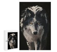 Puzzles pour Adolescents Wild Wolf Portrait -1 Puzzle Anti-Stress pour Adolescents Chaque Pièce Est Unique - Idéal comme Cadeau pour Toute La Famille 1000 PCS