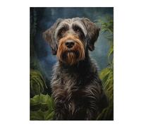 Puzzles pour Adolescents Wirehaired Pointing Griffon Puzzle pour Adultes - Jeu Manuel - Découpe De Précision - Idéal pour Un Anniversaire Ou Noël 1000pcs(52x38cm)