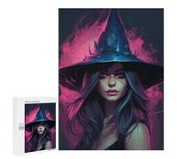 Puzzles pour Adolescents Witch's Enchanted Hat Puzzles pour Adultes Jouets Anti-Stress Vacances À La Maison Passer Le Temps Interaction Parent-Enfant 500 PCS