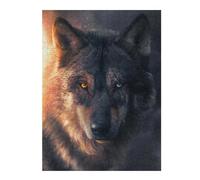 Puzzles pour Adolescents Wolf's Gaze Wild Eyes Puzzles pour Adultes - Jouets Anti-Stress - Décoration Parfaite - Cadeaux d'anniversaire Uniques 52x38cm/1000pcs