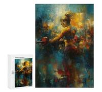 Puzzles pour Adolescents Woman Lifting Weights Abstract Art Puzzles pour Adolescents - Décoration Murale - Cadeau Unique pour Anniversaire Et Noël