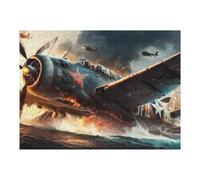 Puzzles pour Adolescents World War II Aircraft Battle Scene-2 Puzzles pour Adultes : des Jouets À Monter Soi-même, Amusants Et Originaux, Parfaits pour Un Anniversaire Ou Noël
