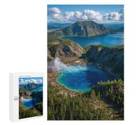 Puzzles pour Adolescents Yellowstone Grand Prismatic Spring-1 Puzzle Anti-Stress pour Adolescents Chaque Pièce Est Unique - Idéal comme Cadeau pour Toute La Famille 1000 PCS