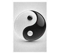 Puzzles pour Adolescents Yin and Yang Elegance Puzzles pour Adolescents, Jouets Anti-Stress, Décoration Murale, Cadeau d'anniversaire, Cadeaux, 75x50cm/1000pcs