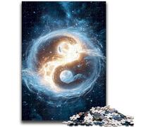 Puzzles pour Adolescents Yin et Yang Convient aux 14 Ans et Plus Jeu de Jouets intellectuels Jeu éducatif pour Anniversaire et Noël 26x38cm