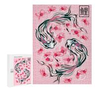 Puzzles pour Adolescents Yin Yang Koi Fish Painting Puzzles pour Adultes - Jeu Manuel - Niveau De Difficulté Élevé - Idée Cadeau Originale pour Un Anniversaire 500 PCS