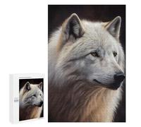Puzzles pour Adolescents1000 PCS Arctic Wolf Puzzles pour Adultes Jeu Manuel Améliore La Mémoire Cadeaux d'anniversaire Uniques 1000 PCS