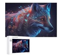 Puzzles pour Adolescents1000 PCS Enchanted Wolf Mystical Artwork Puzzles pour Adultes, Jeux Amusants Et Anti-Stress, À Offrir en Cadeau À Toute La Famille 1000 PCS