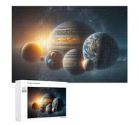 Puzzles pour Adolescents1000 PCS Exploring The Wonders of Our Solar System Puzzles pour Adultes, Jeux Amusants Et Anti-Stress, À Offrir en Cadeau À Toute La Famille 1000 PCS