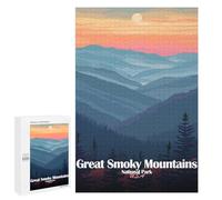 Puzzles pour Adolescents1000 PCS Great Smoky Mountains National Park Puzzles pour Adultes Jeux Relaxants Décoration Murale Cadeaux d'anniversaire Uniques 1000 PCS