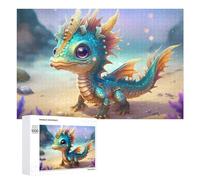 Puzzles pour Adolescents1000 PCS Magical Sea Dragon Fantasy Art Puzzles pour Adultes, Jeux Amusants Et Anti-Stress, À Offrir en Cadeau À Toute La Famille 1000 PCS