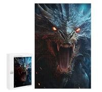 Puzzles pour Adolescents1000 PCS Mystical Screaming Dragon Puzzles pour Adultes Jeu Manuel Améliore La Mémoire Cadeaux d'anniversaire Uniques 1000 PCS