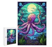 Puzzles pour Adolescents1000 PCS Octopus Magic The Sea Puzzles pour Adultes Jeux Relaxants Décoration Murale Cadeaux d'anniversaire Uniques 1000 PCS