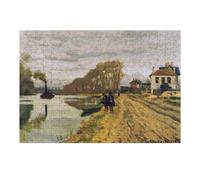Puzzles pour Adolescents1000pcs(38x26cm) Along The River by Monet Puzzles pour Adultes Jeu Familial Découpe De Précision Stimule Le Cerveau 1000pcs(38x26cm)