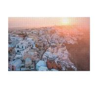 Puzzles pour Adolescents1000pcs(75x50cm) First Light on Santorini Puzzles pour Adultes Jeu Familial Découpe De Précision Stimule Le Cerveau 1000pcs(75x50cm)