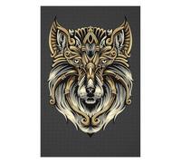 Puzzles pour Adolescents1000pcs(75x50cm) Mythical Wolf Puzzles pour Adultes Jeu Familial Cadeaux pour Femmes Aide À Stimuler Le Cerveau 1000pcs(75x50cm)