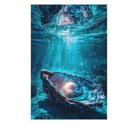 Puzzles pour Adolescents1000pcs(75x50cm) Underwater Pearl in Oyster Shell Puzzles pour Adultes Jeu Familial Cadeaux pour Femmes Aide À Stimuler Le Cerveau 1000pcs(75x50cm)