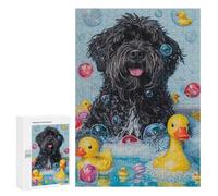 Puzzles pour Adolescents300 PCS A Bouvier des Flandres Dog Puzzles pour Adultes Jeu Manuel Améliore La Mémoire Cadeaux d'anniversaire Uniques 300 PCS