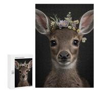 Puzzles pour Adolescents300 PCS Cute Baby Fluffy Deer Puzzles pour Adultes Jeu Manuel Améliore La Mémoire Cadeaux d'anniversaire Uniques 300 PCS