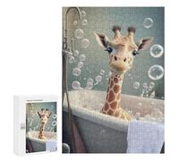 Puzzles pour Adolescents300 PCS Giraffe Bath Time Fun Puzzles pour Adultes, Jeux Amusants Et Anti-Stress, À Offrir en Cadeau À Toute La Famille 300 PCS