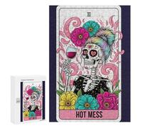 Puzzles pour Adolescents300 PCS Hot Mess Tarot Card Illustration Puzzles pour Adultes Jeux Relaxants Décoration Murale Cadeaux d'anniversaire Uniques 300 PCS