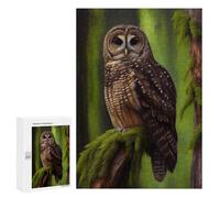 Puzzles pour Adolescents300 PCS Northern Spotted Owl Puzzles pour Adultes Jeux Relaxants Décoration Murale Cadeaux d'anniversaire Uniques 300 PCS