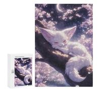 Puzzles pour Adolescents300 PCS Sleeping Fennec Fox Puzzles pour Adultes Jeu Manuel Améliore La Mémoire Cadeaux d'anniversaire Uniques 300 PCS