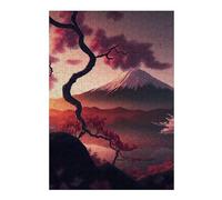 Puzzles pour Adolescents38x26cm/1000pcs Cherry Blossom Mountain Scene Casse-têtes pour Adultes - Jeu De Réflexion - Défi Difficile pour Anniversaire, Noël 38x26cm/1000pcs