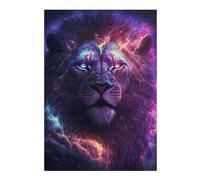 Puzzles pour Adolescents38x26cm/1000pcs Cosmic Lion Portrait Casse-têtes pour Adultes - Jeu De Réflexion - Défi Difficile pour Anniversaire, Noël 38x26cm/1000pcs