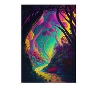 Puzzles pour Adolescents38x26cm/1000pcs Enchanted Forest Pathway -5 Casse-têtes pour Adultes - Jeu De Réflexion - Défi Difficile pour Anniversaire, Noël 38x26cm/1000pcs