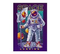 Puzzles pour Adolescents38x26cm/1000pcs Space Exploration Poster Casse-têtes pour Adultes - Jeu De Réflexion - Défi Difficile pour Anniversaire, Noël 38x26cm/1000pcs