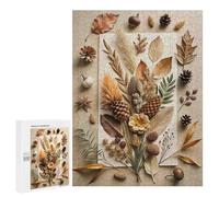 Puzzles pour Adolescents500 PCS Autumnal Still Life with Natural Elements Puzzles pour Adultes Jeux Relaxants Décoration Murale Cadeaux d'anniversaire Uniques 500 PCS