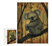 Puzzles pour Adolescents500 PCS Cute Koala Puzzles pour Adultes Jeu Manuel Améliore La Mémoire Cadeaux d'anniversaire Uniques 500 PCS