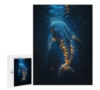 Puzzles pour Adolescents500 PCS Glowing Whale Shark Puzzles pour Adultes Jeux Relaxants Décoration Murale Cadeaux d'anniversaire Uniques 500 PCS