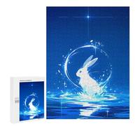 Puzzles pour Adolescents500 PCS White Celestial Rabbit Puzzles pour Adultes Jeu Manuel Améliore La Mémoire Cadeaux d'anniversaire Uniques 500 PCS