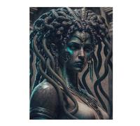 Puzzles pour Adolescents52x38cm/1000pcs Medusa's Serpent Veil Casse-têtes pour Adultes - Jeu De Réflexion - Défi Difficile pour Anniversaire, Noël 52x38cm/1000pcs