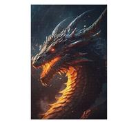 Puzzles pour Adolescents75x50cm/1000pcs Fiery Dragon Portrait Casse-têtes pour Adultes - Jeu De Réflexion - Défi Difficile pour Anniversaire, Noël 75x50cm/1000pcs